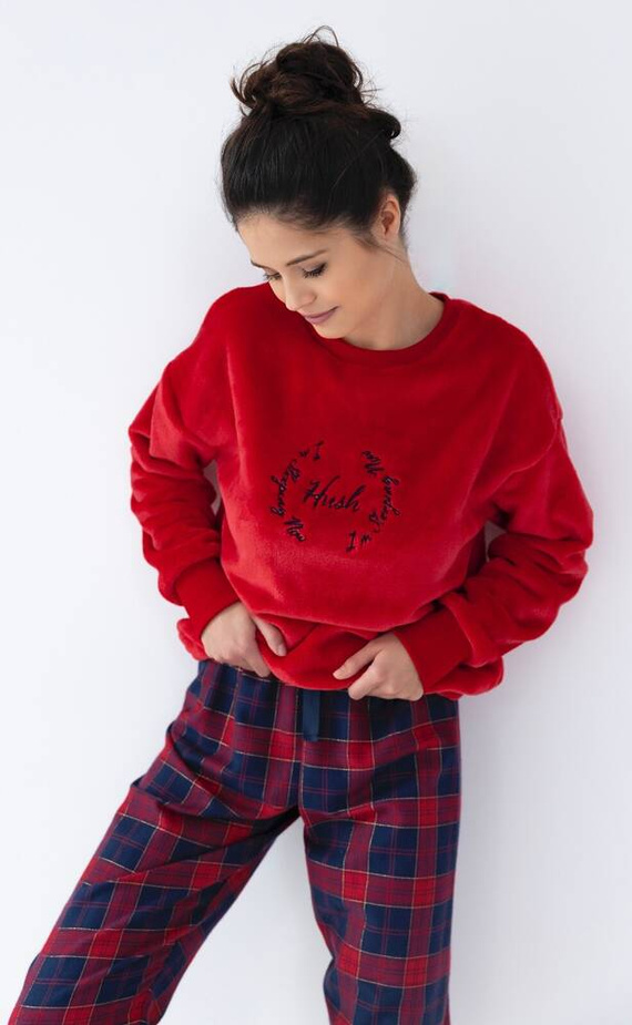 Cordelia Sensis Damenpyjama - Marineblau-Rot