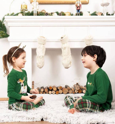 Zonda Kinderschlafanzug Italian Fashion - grün/print