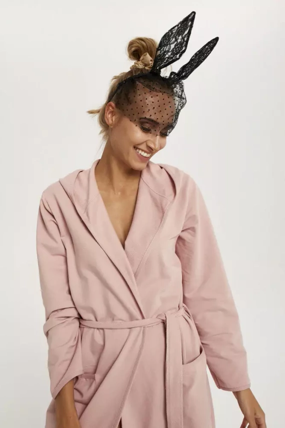 Karina Damenbademantel Italian Fashion - puderrosa