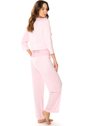 86655 London Damen-Pyjama Möwe rosa