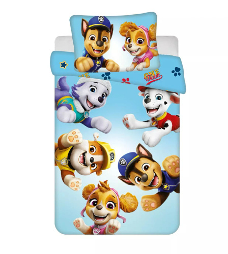 Jerry Fabrics Baumwoll-Bettwäsche Paw Patrol PP650 100x135 40x60 Baumwolle
