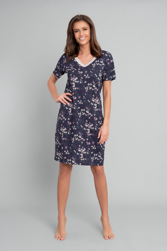 Evita kurzärmeliges Nachthemd Italian Fashion - Druck 