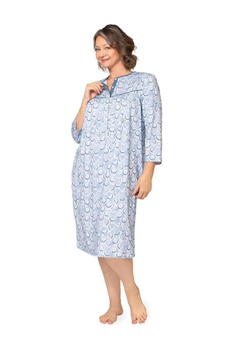 204 Bogna II Martel Nachthemd mit Reißverschluss – Blau 26