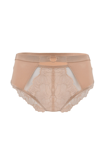 Mediolano Selena 19265 Beige Spitzen-Slips Hoher Komfort
