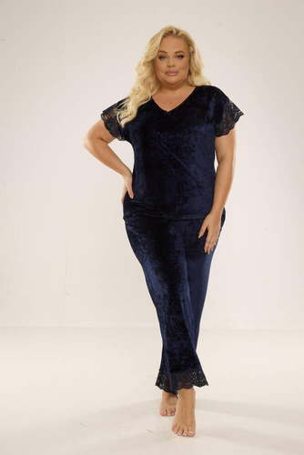 631 Milagros Damen-Schlafanzug Forex - navy blau