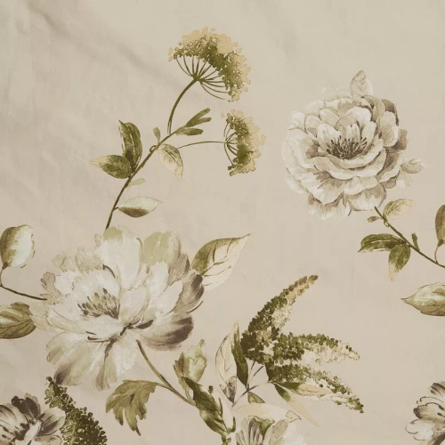 Frühling 38 Blumen Satinbettwäsche Eurovorhänge Beige