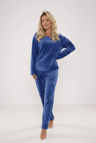 669 Weicher Damen-Schlafanzug De Lafense - Denim