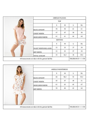 Damenpyjama Sensis Arielle aus Bambus & Baumwolle, Kurzarm, Shorts