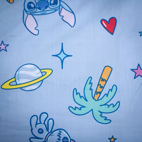 Baumwoll-Bettwäsche 140x200 Lilo and Stitch Blau 70x90 Jerry Fabrics