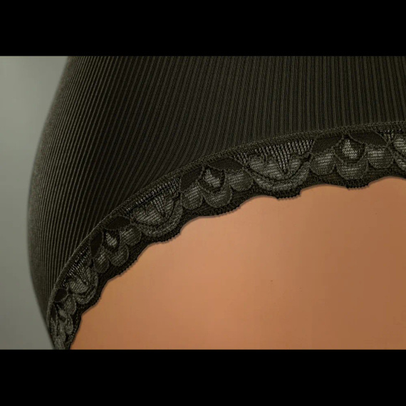 Damen Slip Sesto Senso 6108 Spitze nahtlos elastisch bequem black