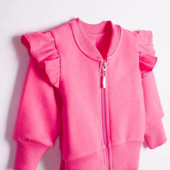 Nicol Tosia 225273 Mädchen Bomberjacke in Rosa mit Rüschen