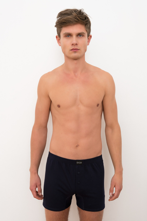 Baster Herren Boxershorts Italian Fashion - navy blau