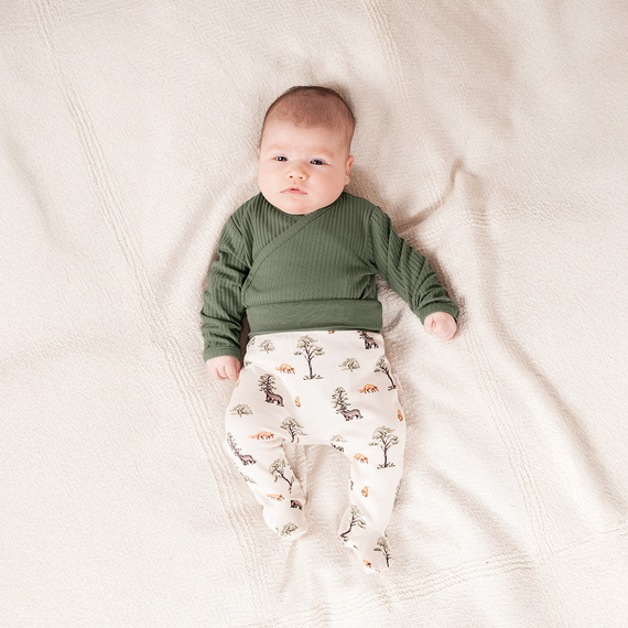 218096 Yogi Bear Baby-Body Nicol – Baumwolle, lange Ärmel, gerippt