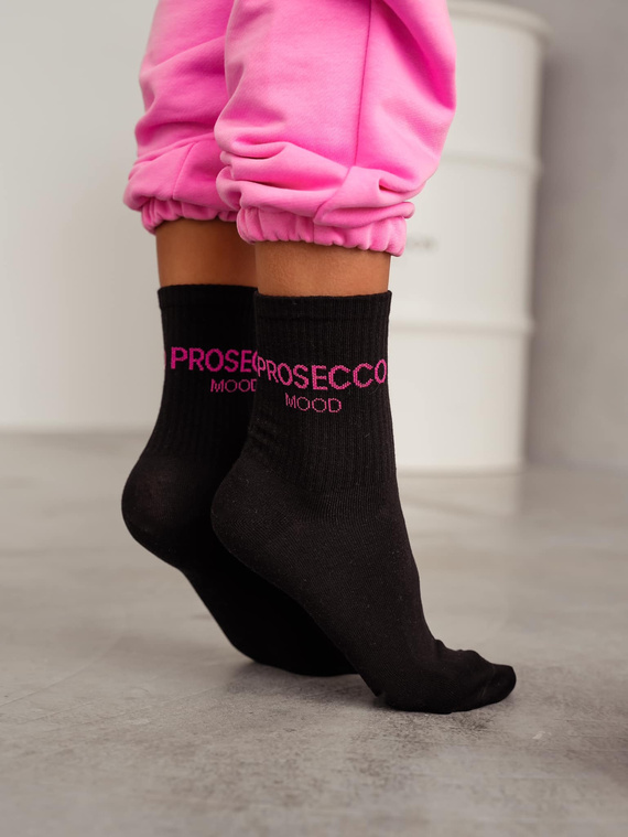 0200-159 Prosecco Milena Damensocken – schwarz