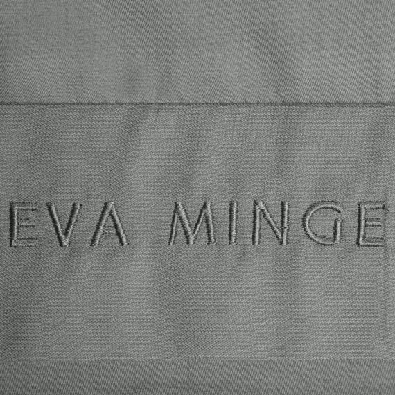 1C Elegant Pościel satynowa Eva Minge Eurofirany stalowy | Makosatyna 100% bawełna