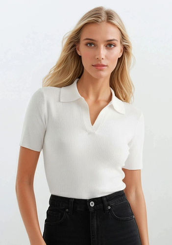 Damenbluse Eldar Active Gessa – figurbetonte Bluse aus Viskose mit V-Ausschnitt