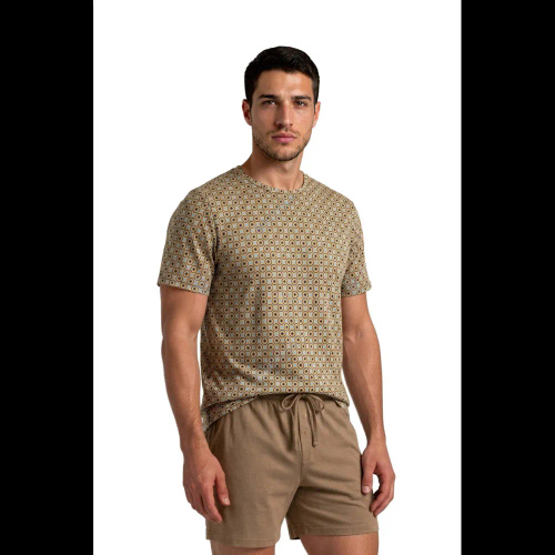 Sesto Senso 2723/02 Latte Herren Baumwoll-Pyjama Kurz 100% Baumwolle