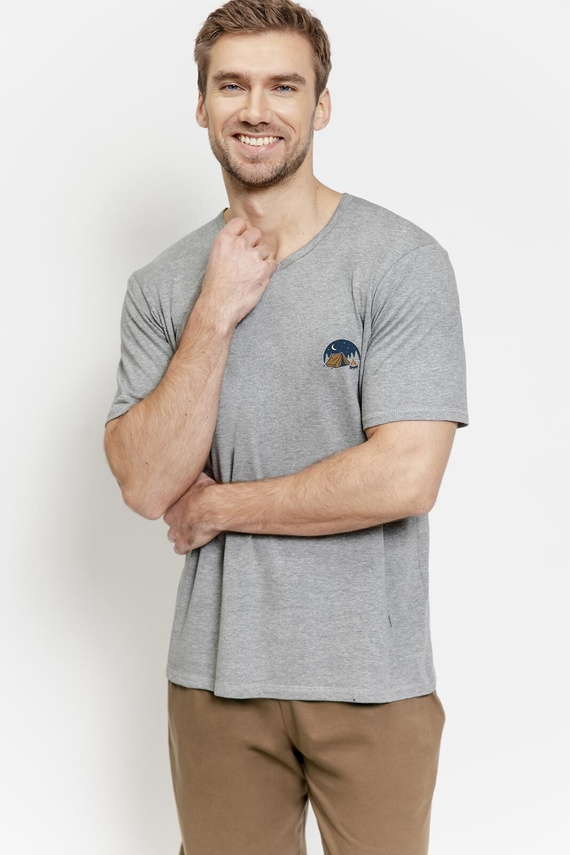 Herren Pyjama 3576 Gabriel – Baumwolle, kurz, mit Taschen