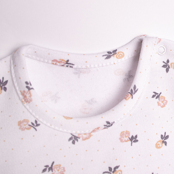 Nicol 220159 Baby Kleid-Body Mädchen Baumwolle Blumen mit Volans