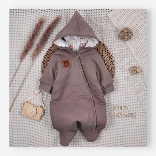 Gefütterter Baby-Overall Circus Nini – 100% Bio-Baumwolle