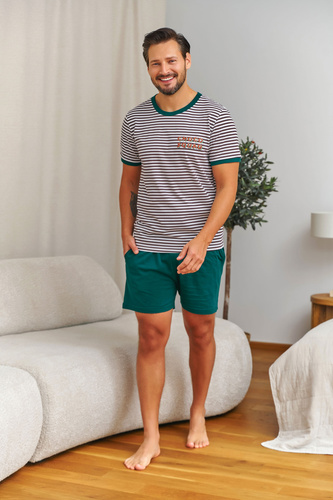 Herren Pyjama 7404 Doctor Nap Baumwolle bequem atmungsaktiv