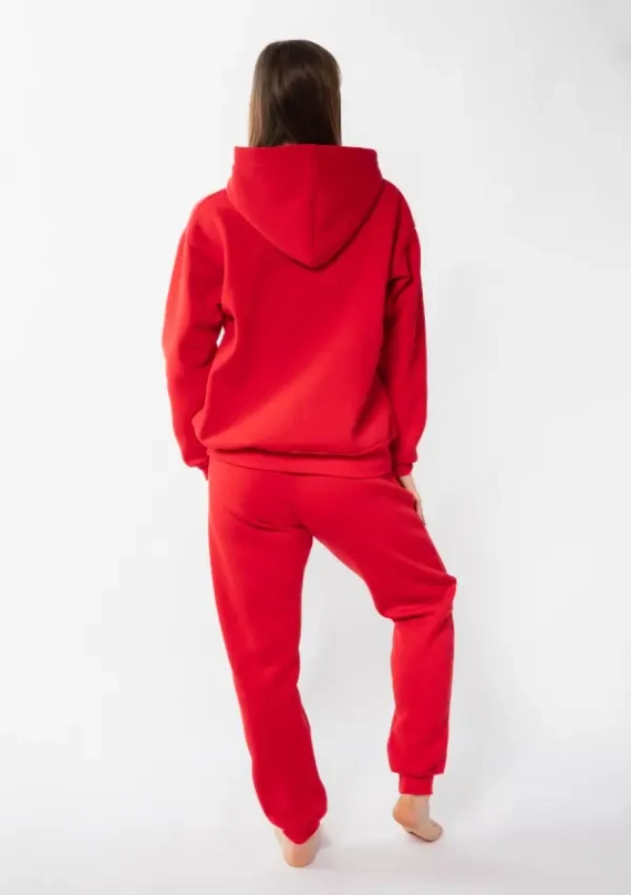 Randi Dkaren Damen-Trainingsanzug-Set – rot