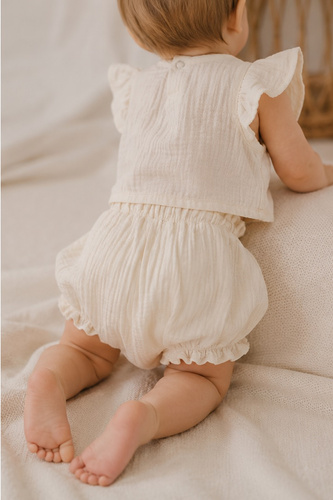Mamatti BY50003 Musselin Bloomers Babyhose leicht & luftig für den Sommer
