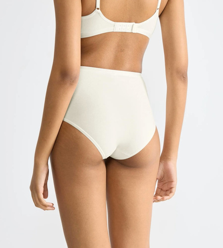 Go Daily Cotton Highwaist Damenhöschen Sloggi – seidenweiß