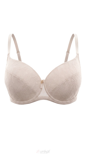 Unikat Clea Full Cup beige, gepolsterter BH mit Spitze und Bügeln