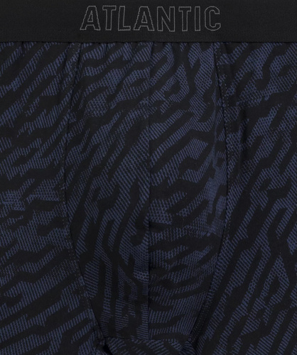 Atlantic 3MH-239 A3 Herrenboxershorts 3er-Pack Baumwolle Graphit Schwarz Indigo