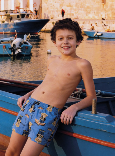 Jungen Boxer Cornette 714/07 715/07 100% Baumwolle mit Knopf