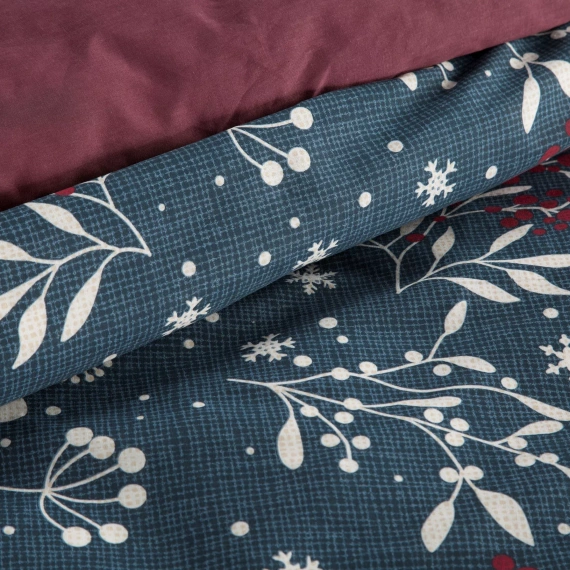 Eurofirany Kristy Weihnachtsbettwäsche – Renforcé-Baumwolle