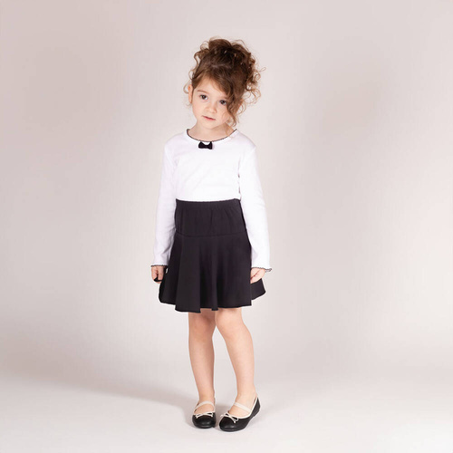 163568 Langarmbluse „Magic of Christmas“ Nicol – schwarze Schleife