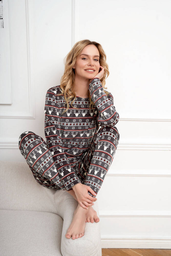 Island Fleece Damen Set Italian Fashion - Graphitdruck