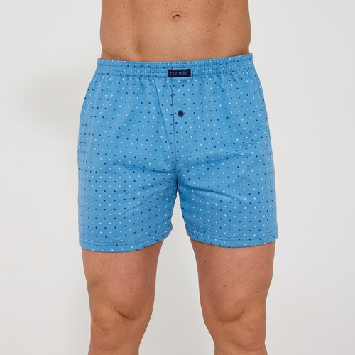 Cornette Comfort 002/343 – blaue Herren-Boxershorts aus 100 % Baumwolle