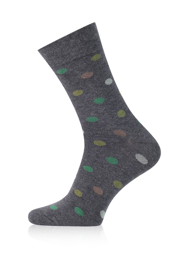 M21 Herren lange Socken Italienische Mode - c.melange/grün