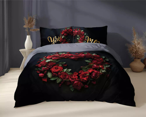 5287 A Holland Cotton Bettwäsche You and Me You and Me Detexpol schwarz