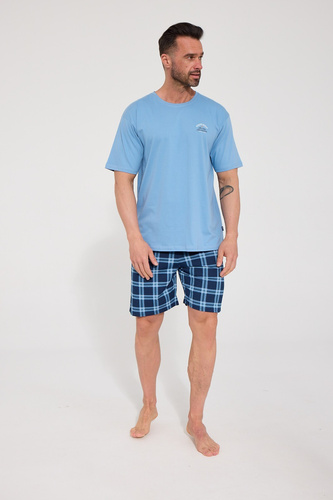 Herren-Pyjama Cornette 326/343 Rocky Mountain 3 aus Baumwolle, kurz