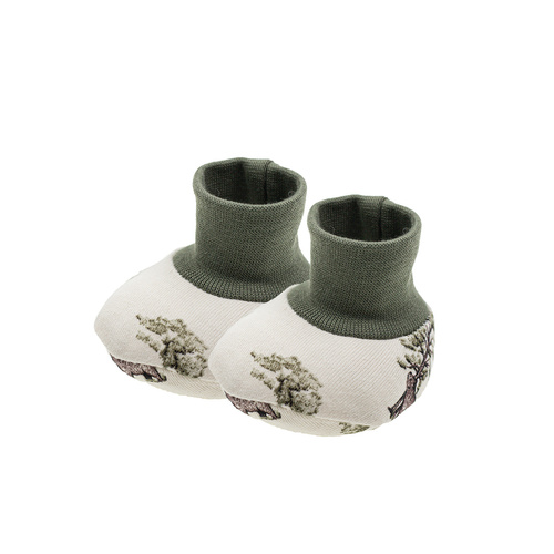 218084 Yogi Bear Nicol Babyschuhe – Baumwolle, Waldmuster