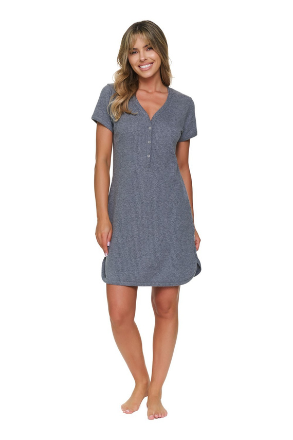 Nachthemd Doctor Nap 7570 Dark Grey 100% Baumwolle zum Stillen