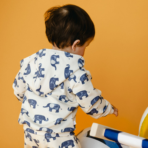 Elefanten-Eevi-Trainingsanzug-Set – ecru