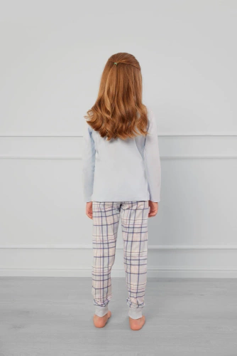 Katrin Mädchen Schlafanzug Italian Fashion - blau/print 