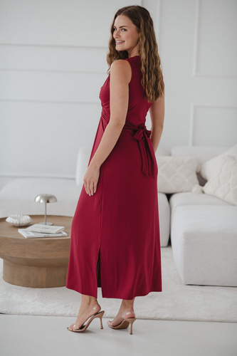 Loop Maxi Umstands- und Stillkleid Milk&Love Burgund