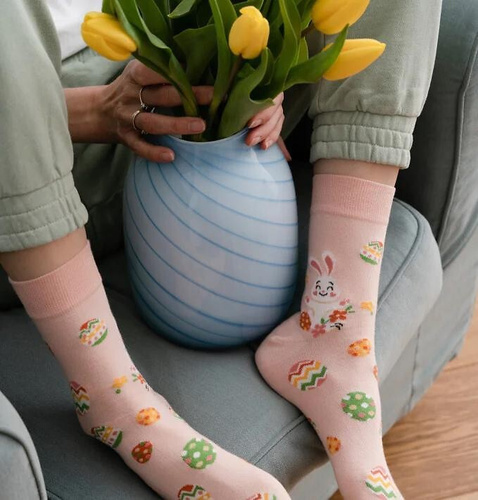 Art.136 Happy Ester Steven Damensocken – 132 rosa