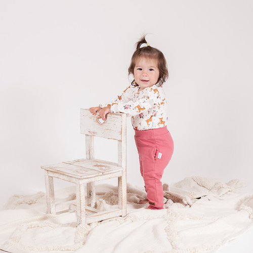 216273 Lala Nicol Jogginghose – rosa Kinderhose mit Bündchen, Größe 62-146