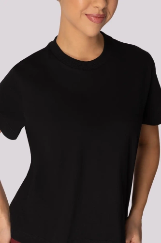 Boxy Base Damen T-Shirt Mona schwarz
