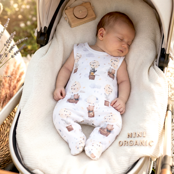 Nini Baby-Strampler 100% Bio-Baumwolle – Hergestellt in Polen