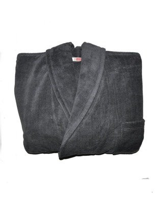 803 / 819 Zwillingsfrottee-Männerbademantel Forex - grau