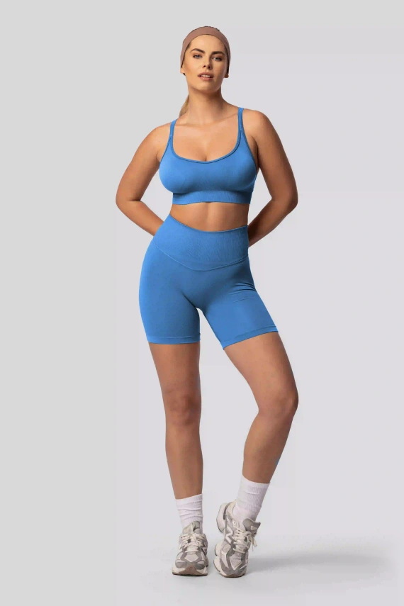 Spaio PUSH-UP PRO formende nahtlose Shorts Fitness hoher Bund ice blue