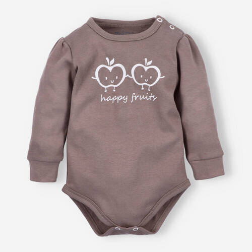 ABN-5296/CZE Happy Apples Bio-Baumwoll-Body Nini braun